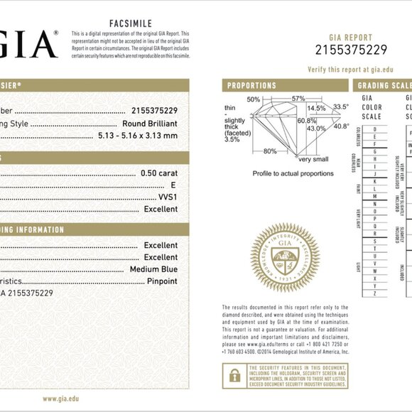 GIA Certified Natural 0.69CTS VVS E Diamond Solid 950 Platinum Designer Ring - Picture 11 of 11